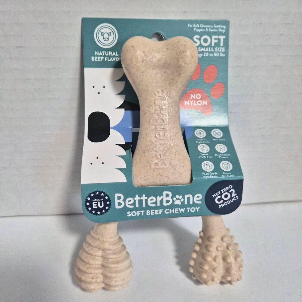 NIB 6pk BetterBone Small Size Soft Beef Flavor Chews Treats Toy - Picture 2 of 4